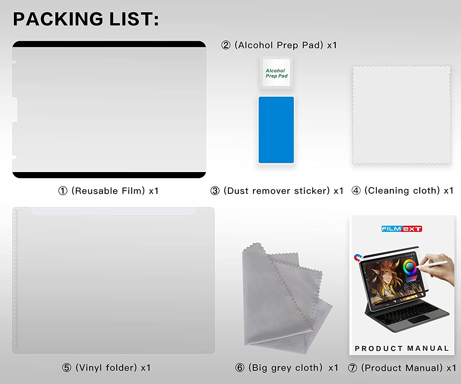 Paper-Like Screen Protector Removable Magnetic F iPad Pro 11 ipad 8 7 Air 4 10.5