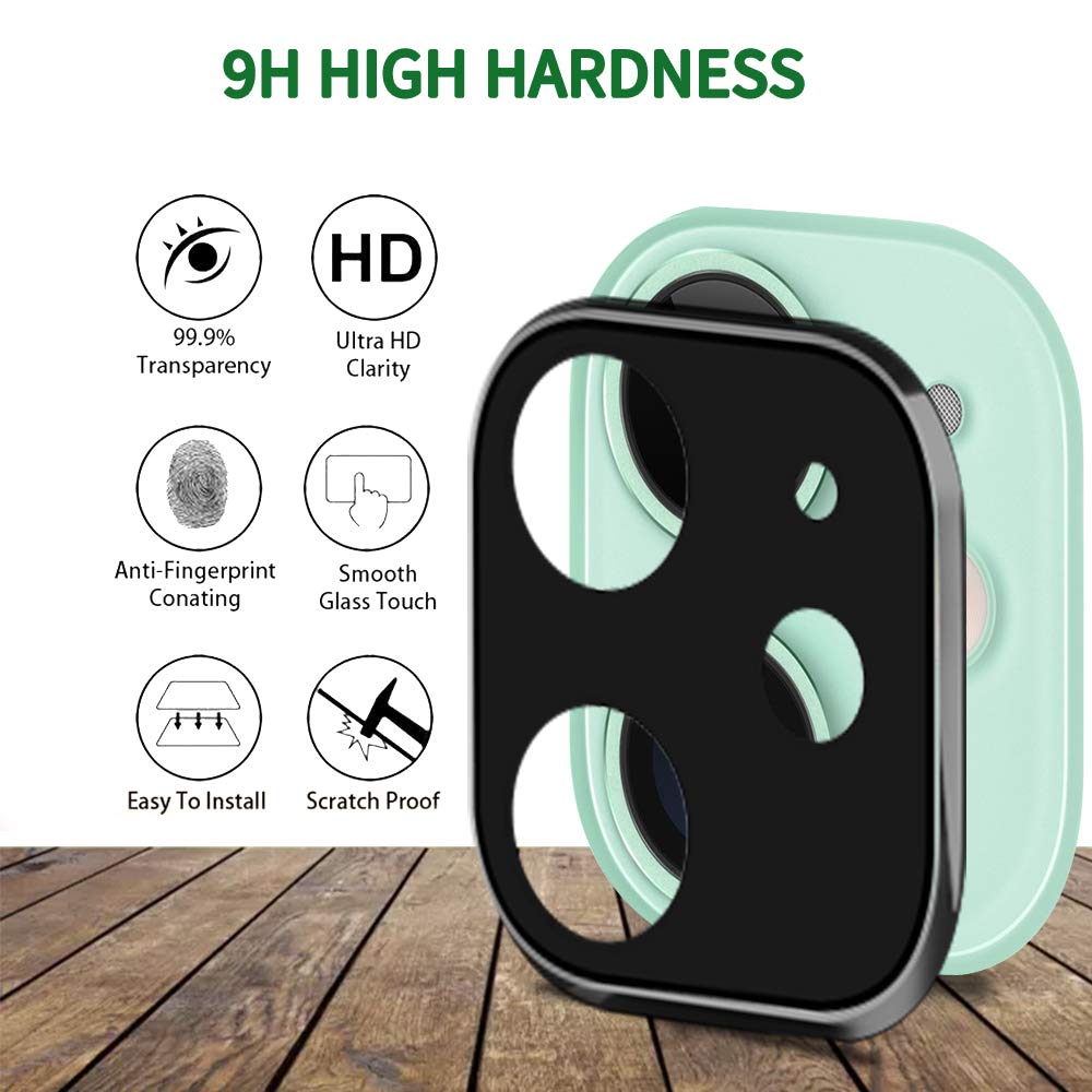 MAXSHIELD iPhone 11 Pro Full Coverage Camera Lens Tempered Glass Screen Protector