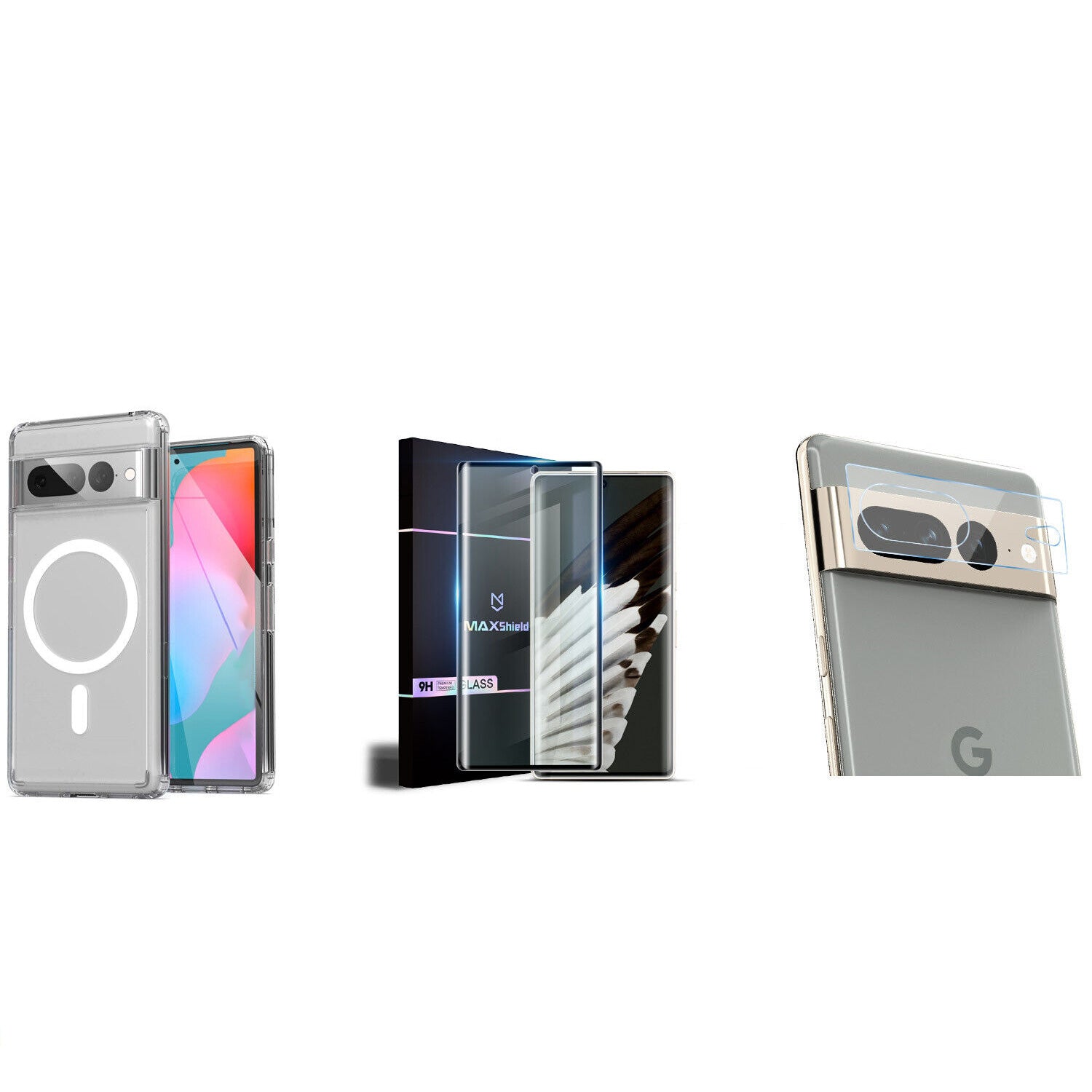 For Google Pixel 7a Magnetic Clear Case Shockproof Slim Cover Protector