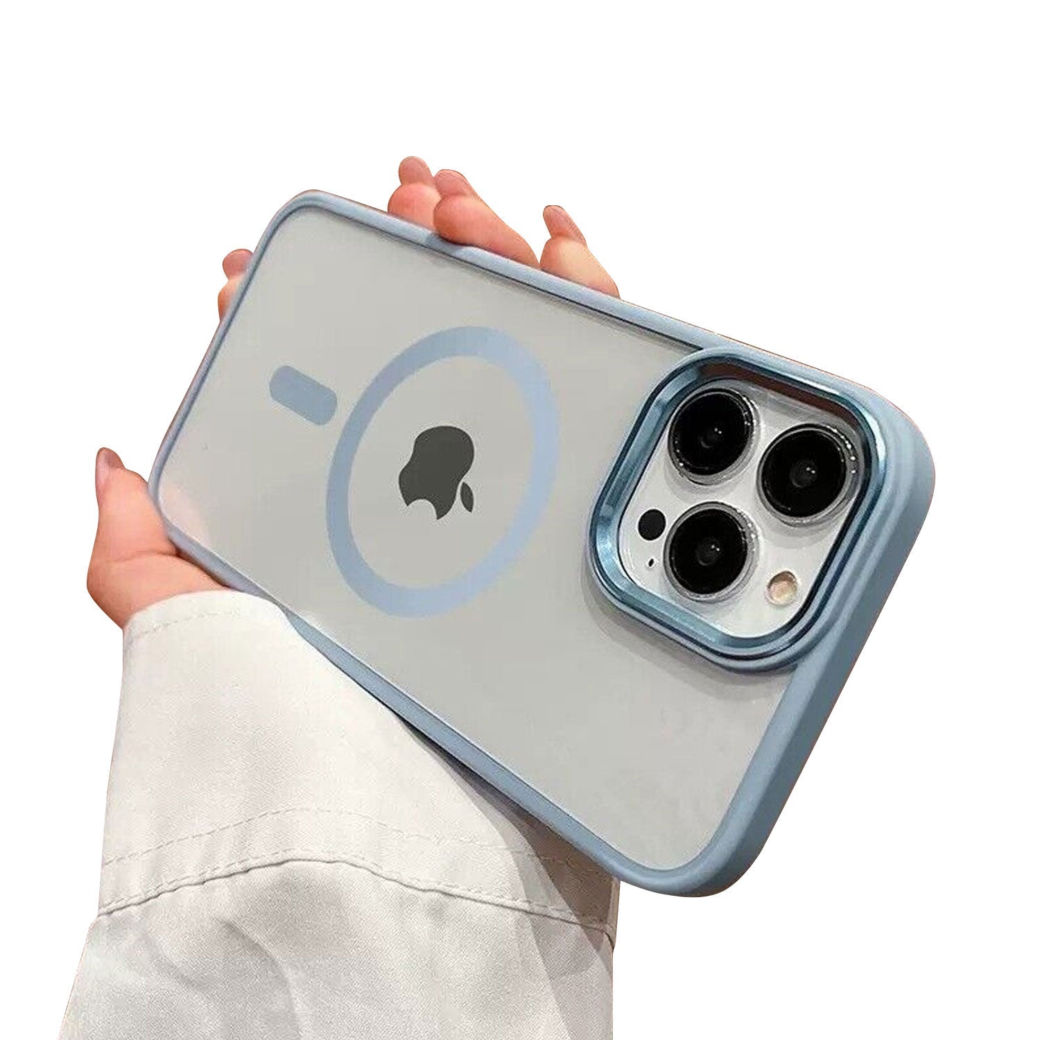 For iPhone 14 13 Pro Max Plus Clear Magsafe Case Plating Magnetic Shockprof Cover