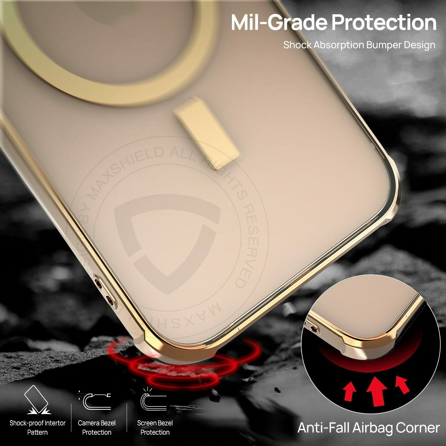 For iPhone 13 Pro Max Magnetic Mag Safe Case Slim Clear Bumper Shockproof Cover