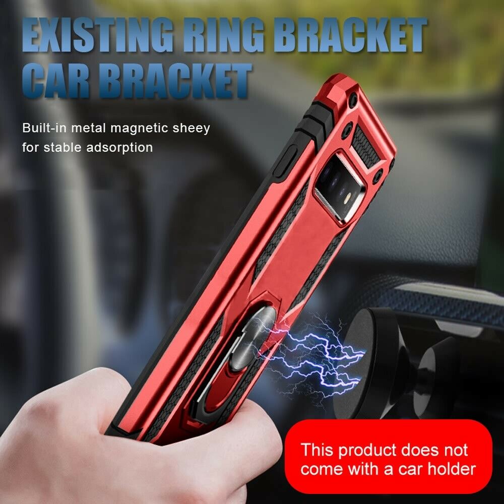 Samsung Note10  Heavy Duty Armor 360° Stand Ring Holder Case Cover