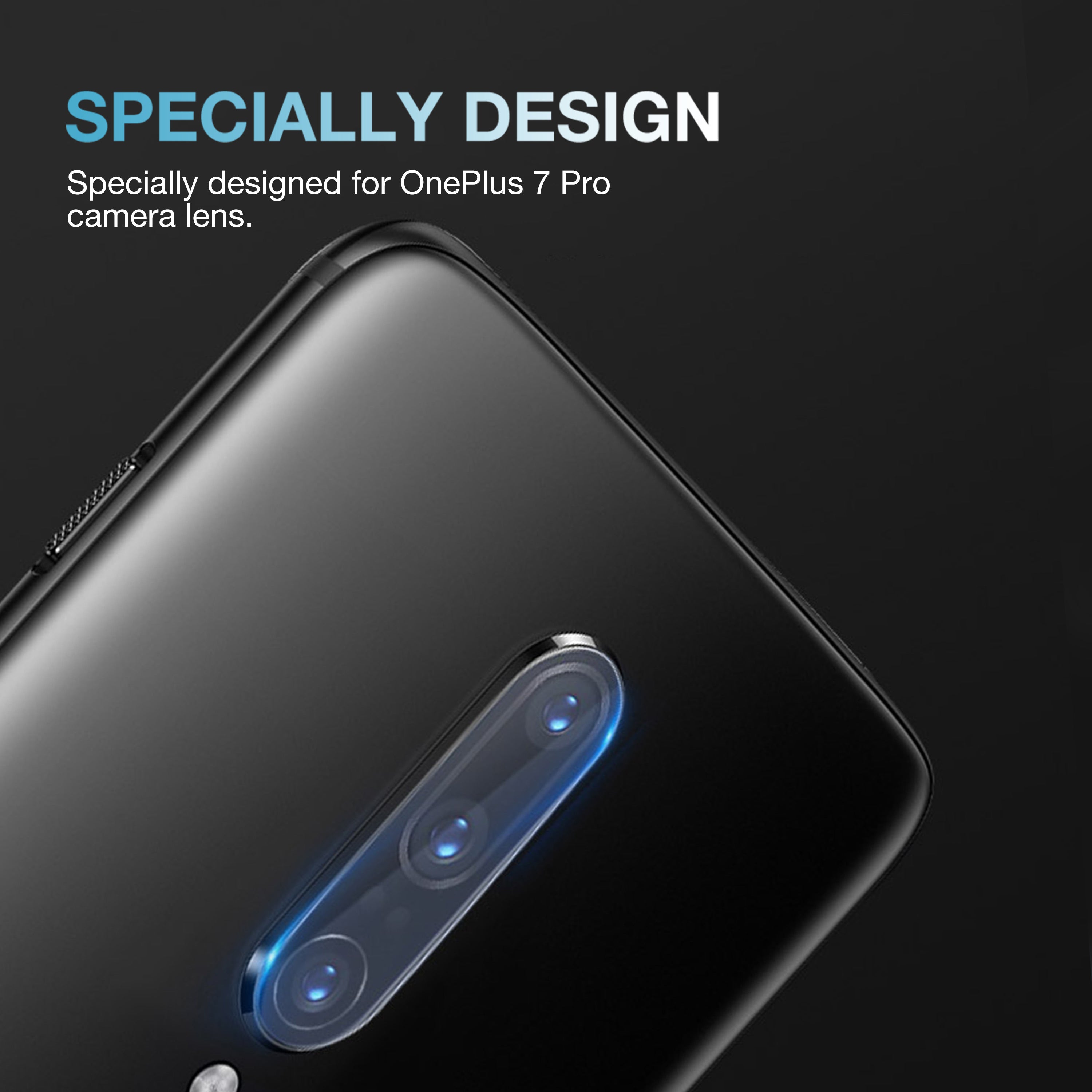 Maxshield 9H Back Camera Tempered Glass Screen Protector for Oneplus 7