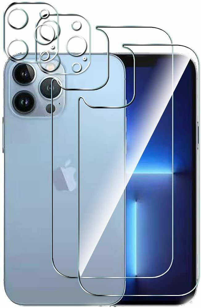 2X For iPhone 13 Pro Max Mini Tempered Glass Back Screen Protector Lens Camera
