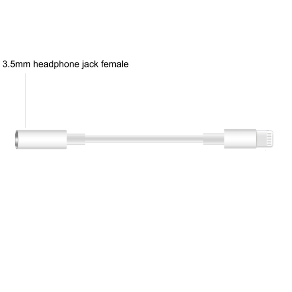 Lightning to 3.5mm AUX Headphone Audio Jack Adapter Cable iPhone7/8/X/XS/Max/ XR