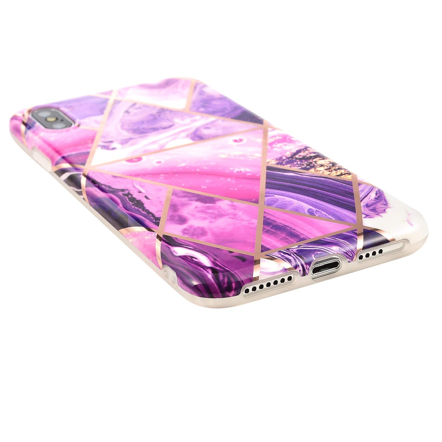 iPhone XS MAX Case Shockproof Tough Marble Soft Cover for Apple