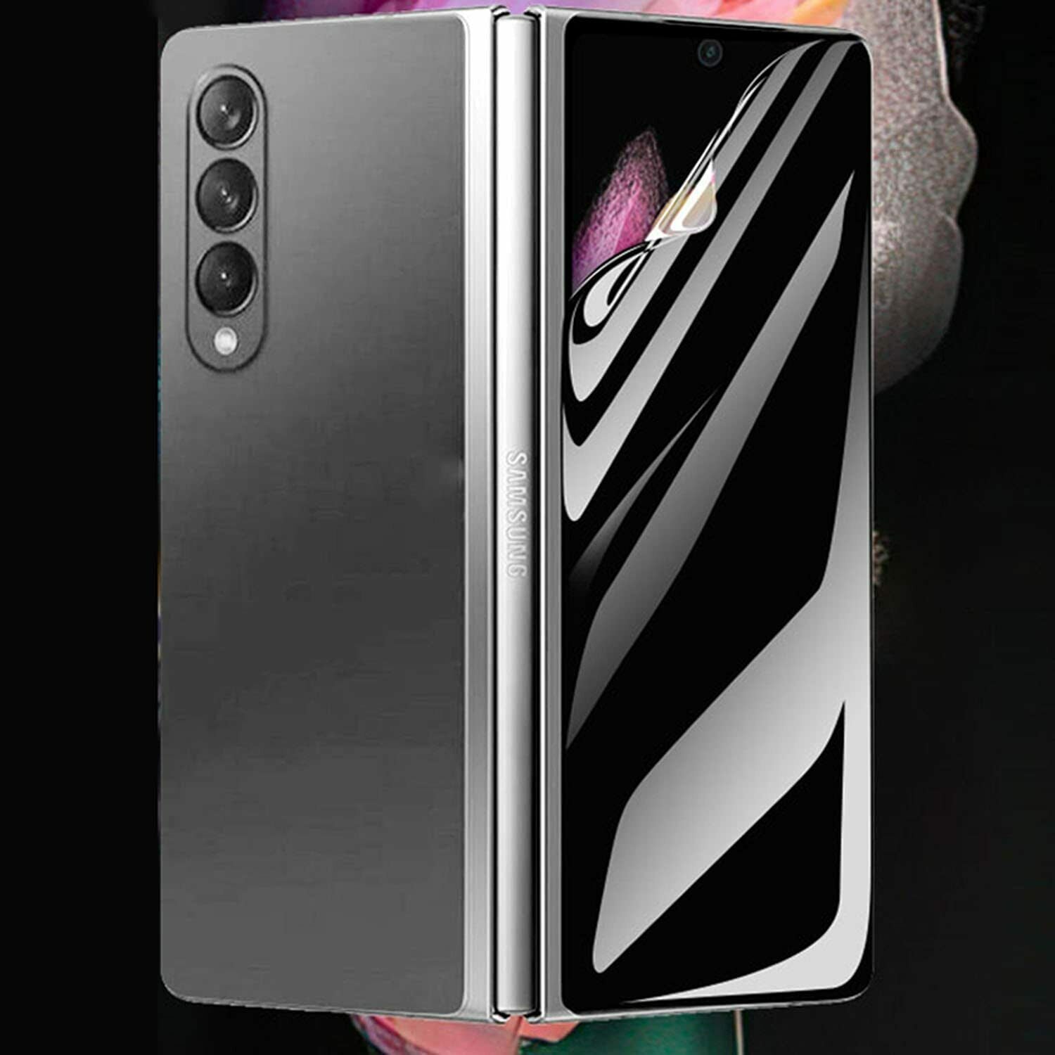 For Galaxy Z Fold3 2 5G Flip 3 Anti Spy Privacy Screen Protector Full Cover Case