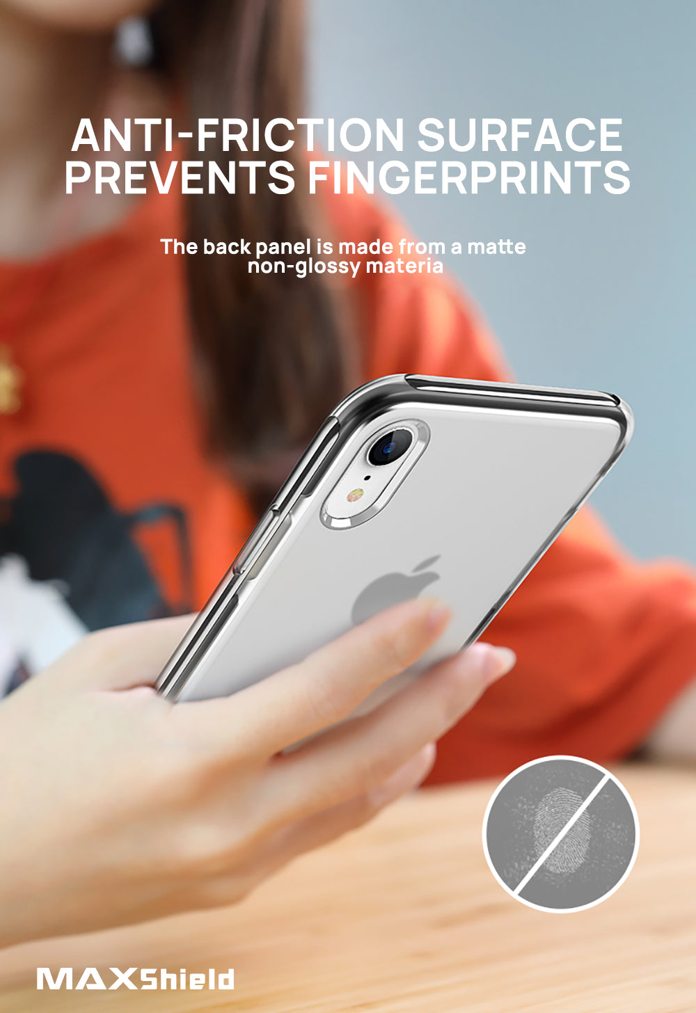 iPhone XR Clear Matte Soft TPU Case Cover
