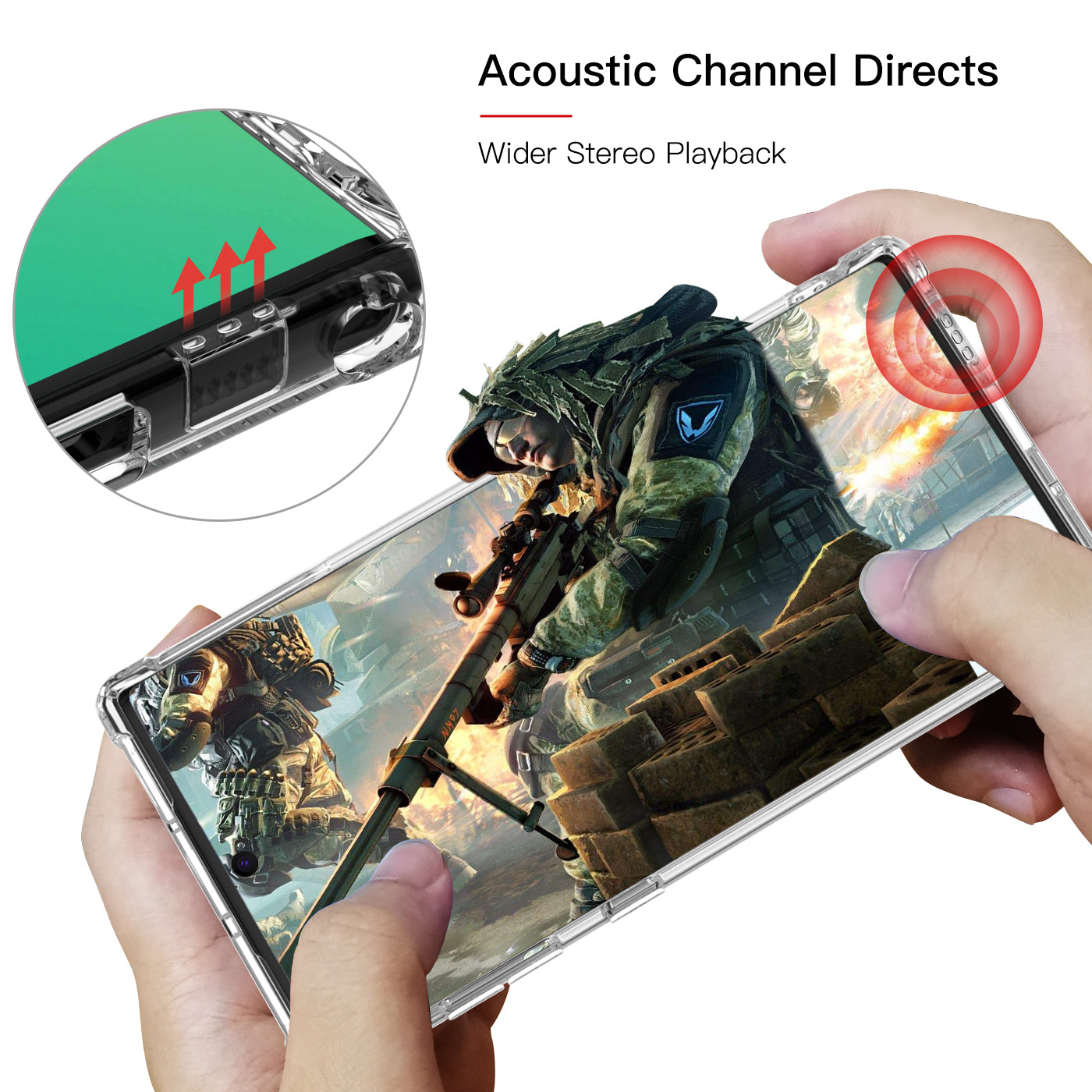 Samsung Galaxy Note 10 Case Clear Heavy Duty Shockproof Slim Cover