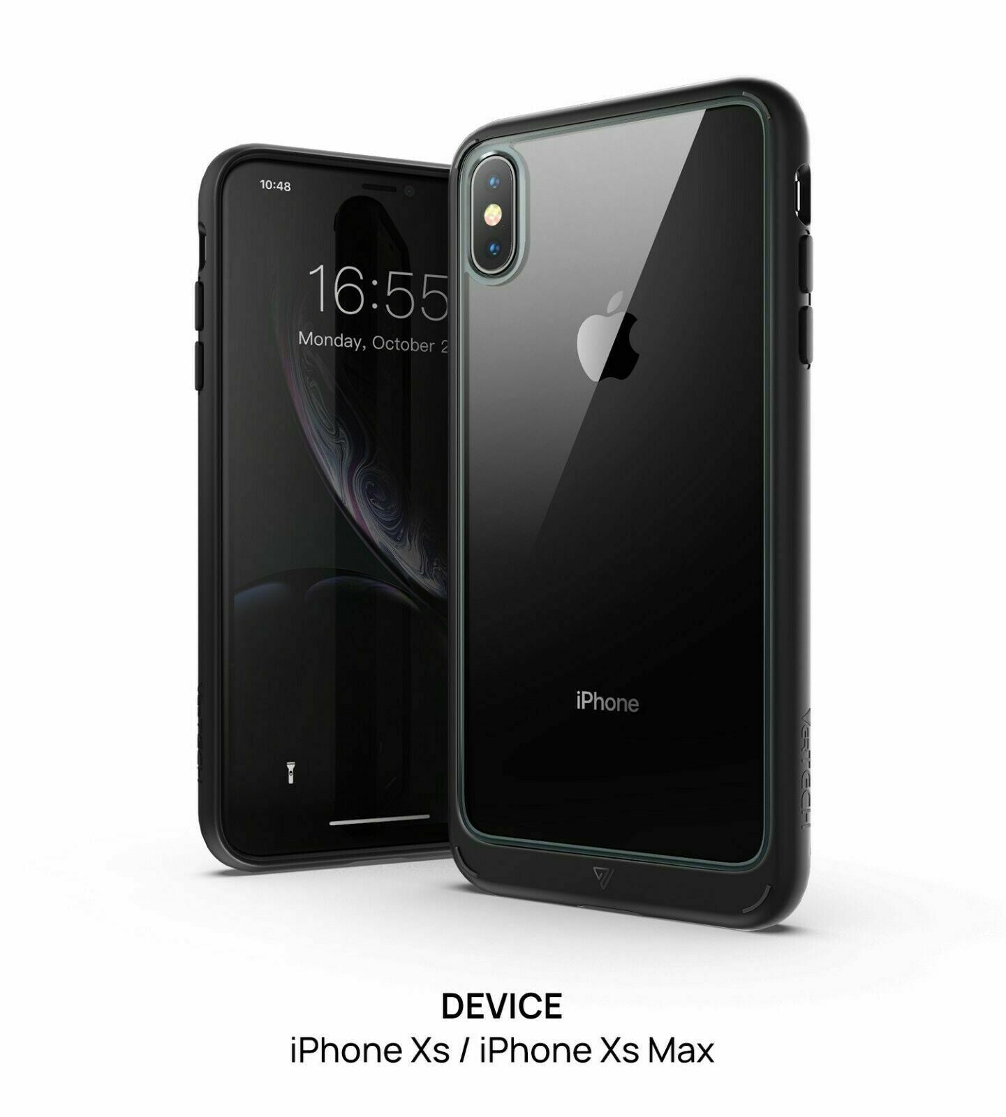 For iPhone X XS Max XR Case MAXSHIELD Clear Heavy Duty Shockproof Slim Cover