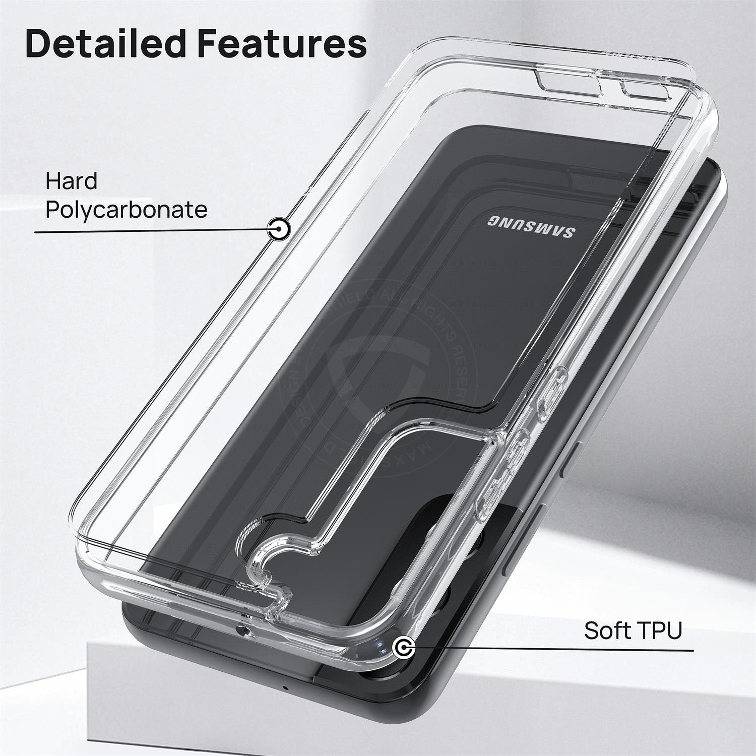 For Samsung Galaxy S22 Plus Case Crystal Clear Shockproof Slim Case Cover