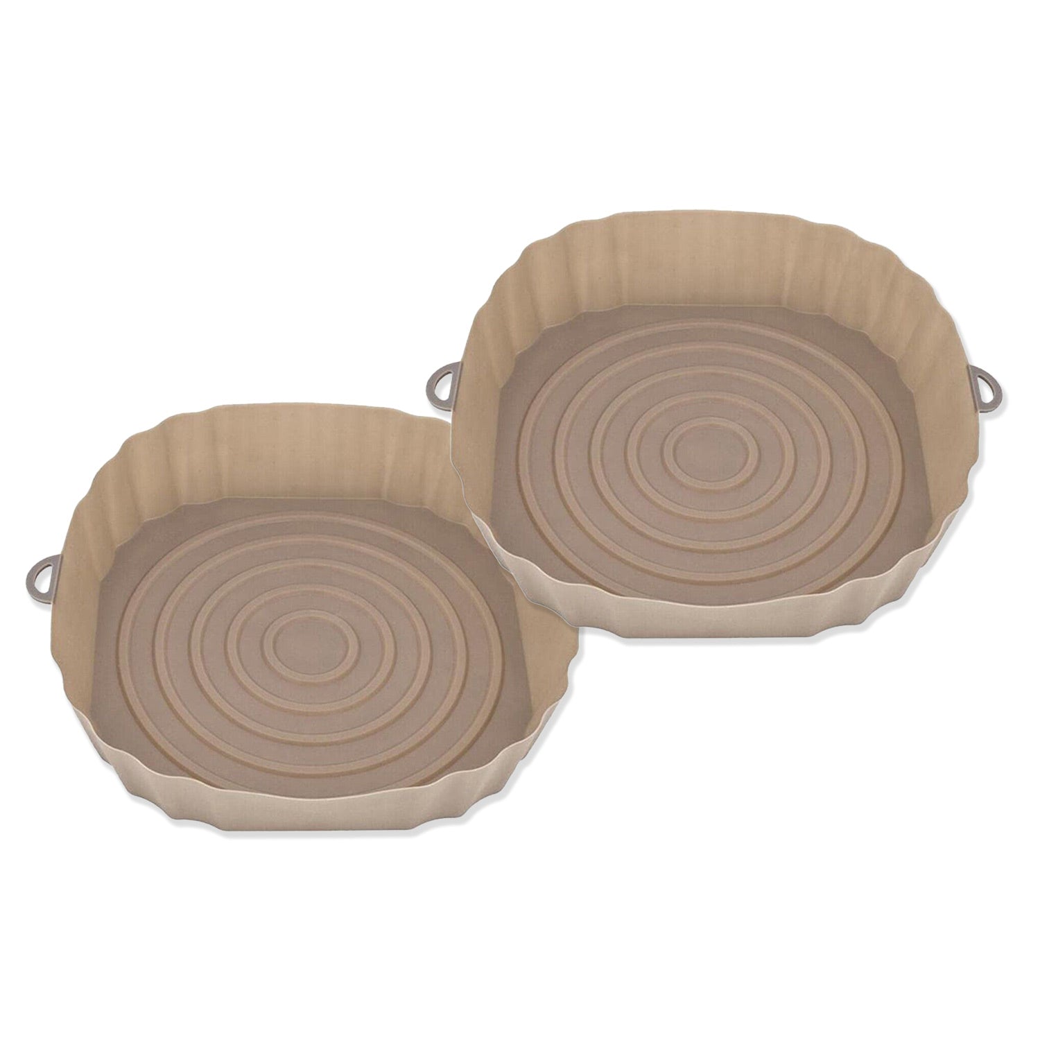 1/2x Air Fryer Durable Silicone Pot Basket Liner Rectangle Reusable Baking Tray