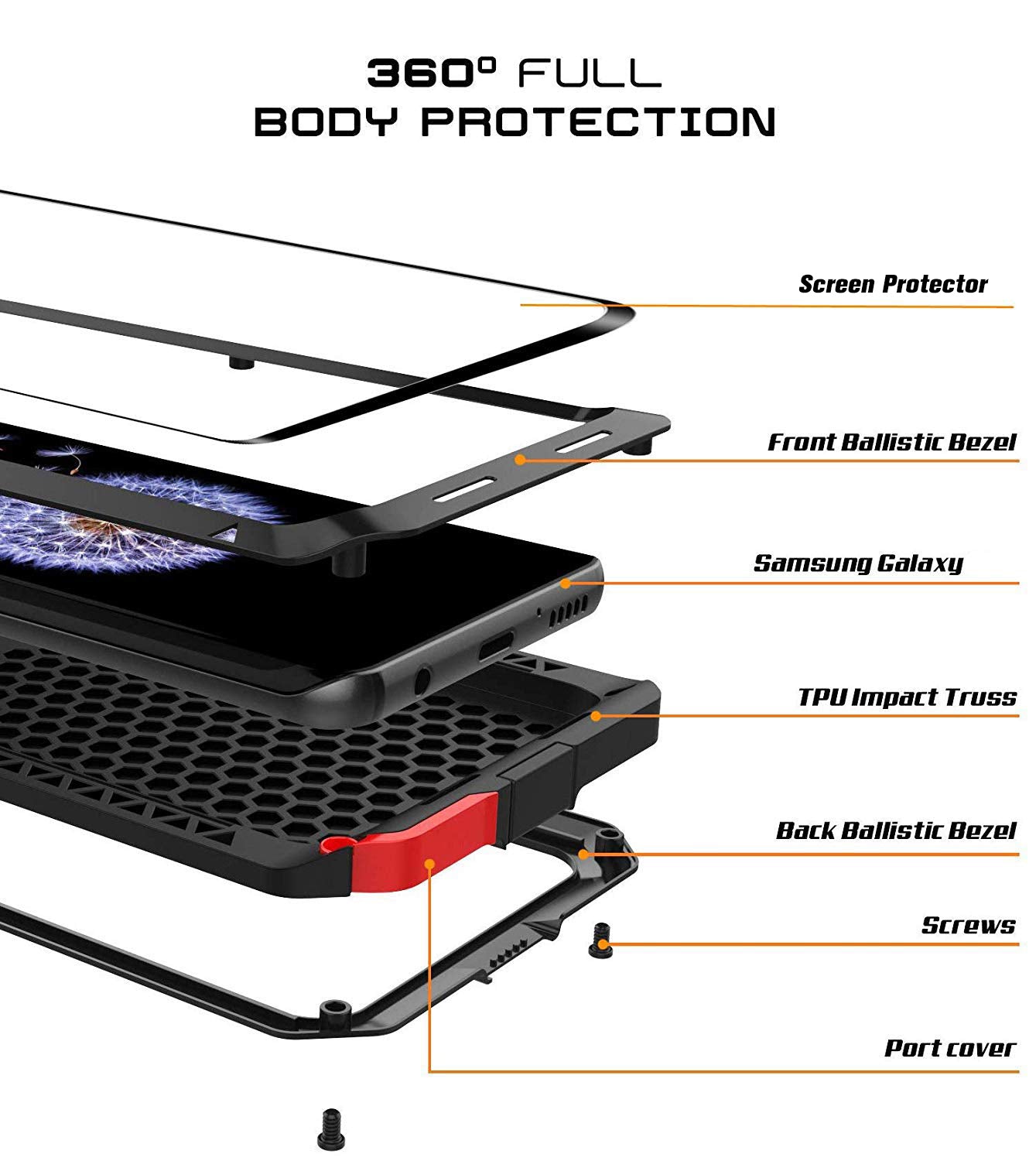 Case Heavy Duty Shockproof Dirtproof Waterproof Cover For Samsung Galaxy S10 Plus