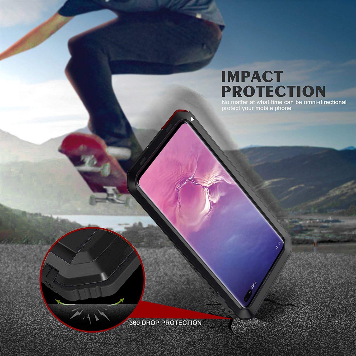 Case Heavy Duty Shockproof Dirtproof Waterproof Cover For Samsung Galaxy S9 Plus