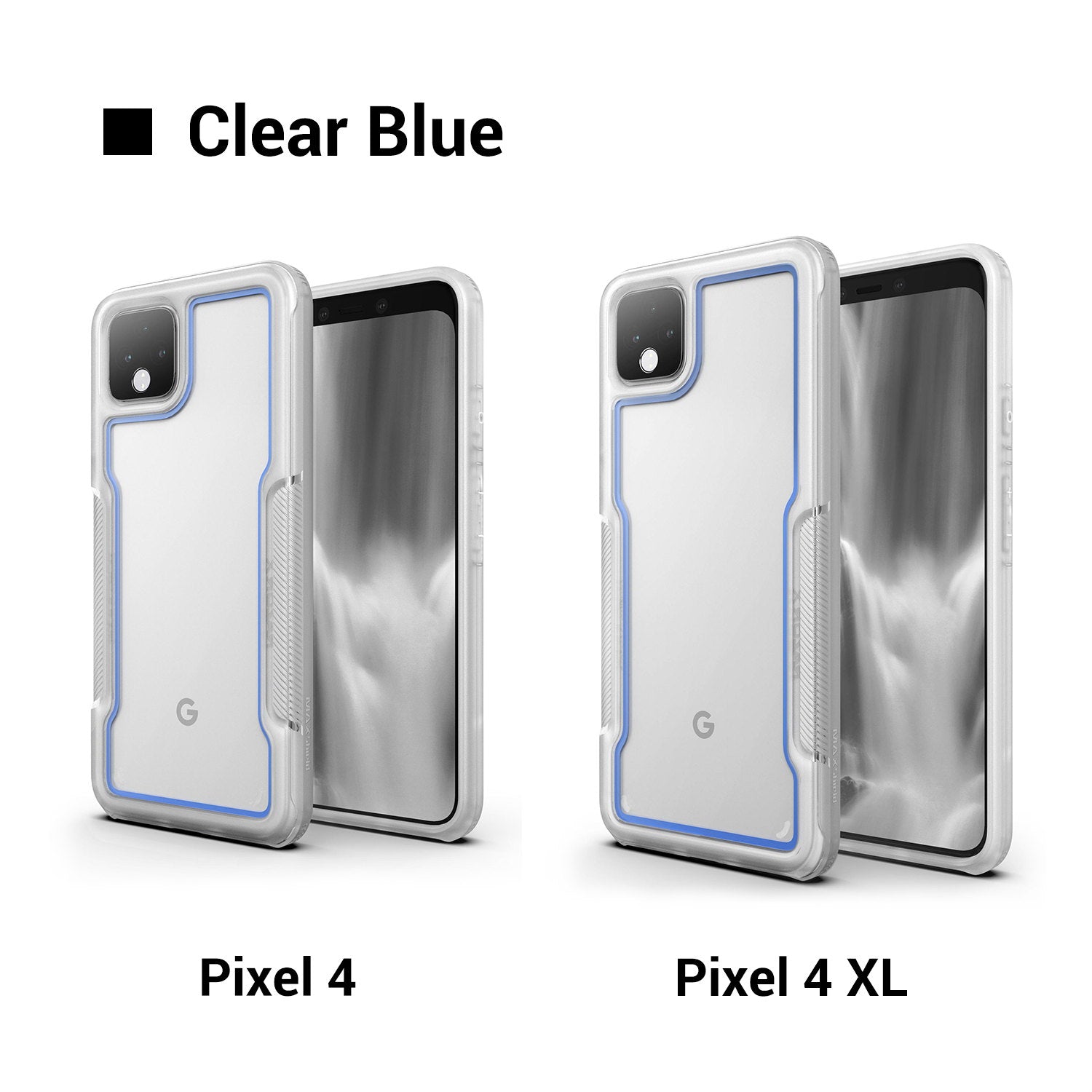 Pixel 4 Case MAXSHIELD Heavy Duty Shockproof Clear Slim Hybrid Cover