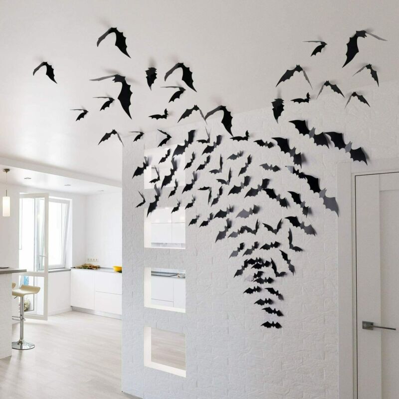 Halloween Bat Decoration Decoration Haunted StickerIndoor Party Supplies House