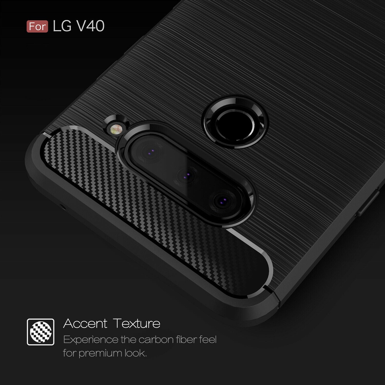 For LG V40 ThinQ Phone Case Soft TPU Rubber Shockproof Slim Cover