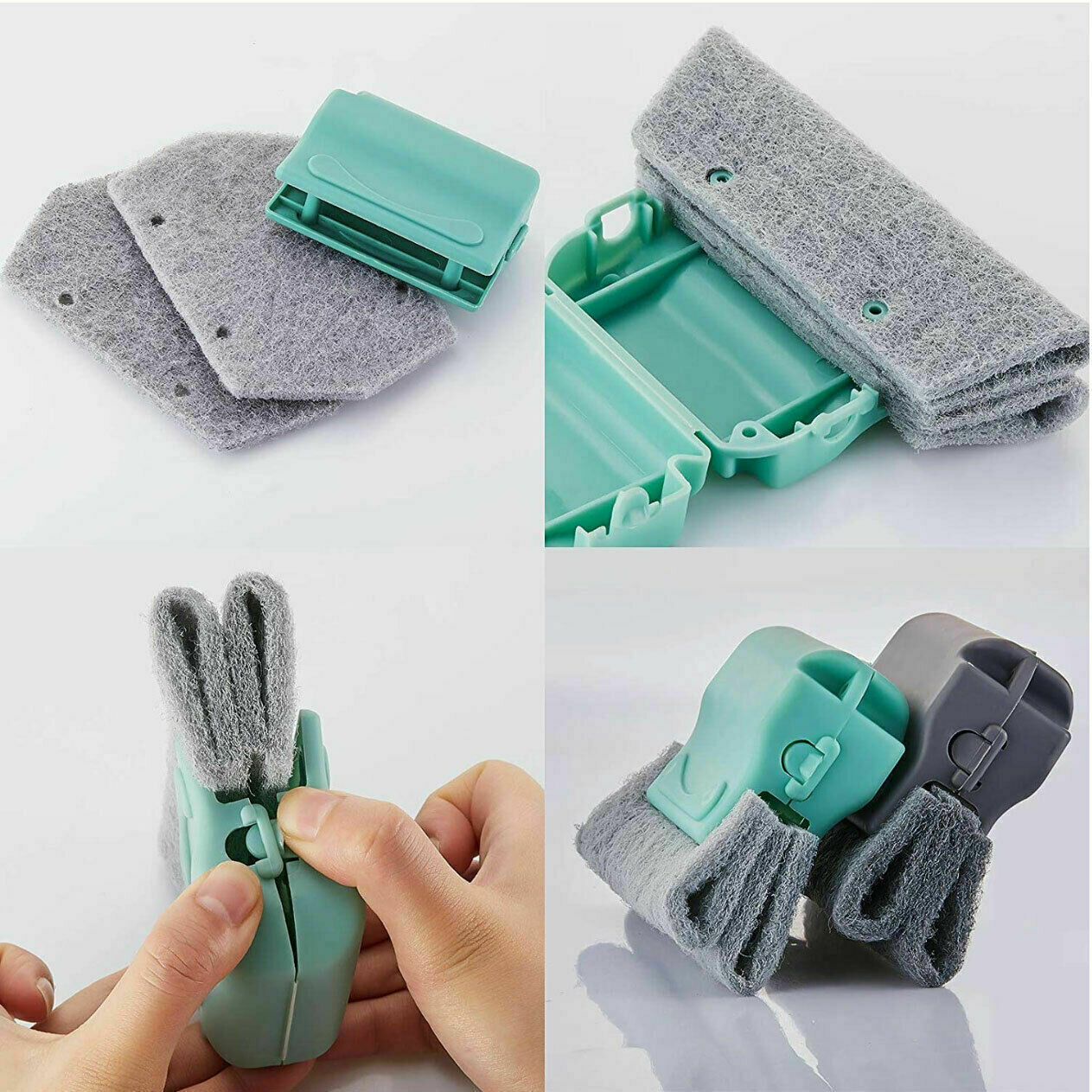 2X Window Door Track Cleaning Brush Gap Groove Sliding Tool Dust Cleaner Kitchen