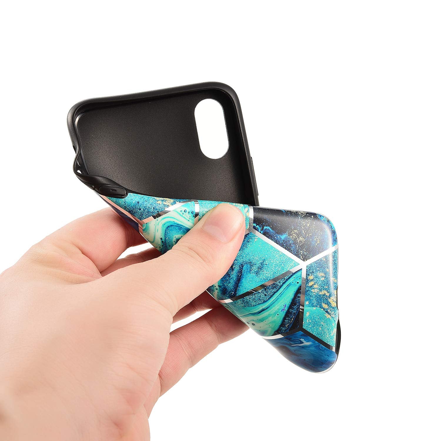 iPhone XS MAX Case Shockproof Tough Marble Soft Cover for Apple