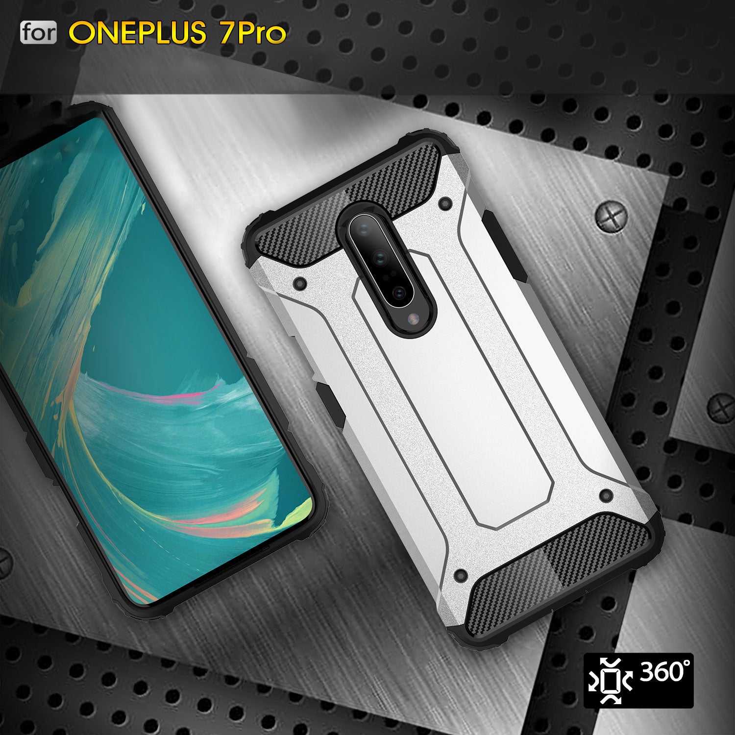 Oneplus 7 Case, Premium Flexible Soft Anti Slip TPU Cover