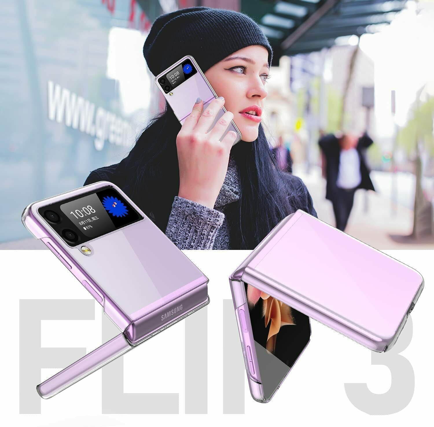 MAXSHIELD For Samsung Galaxy Z Flip 3 Fold 3 5G Case Shockproof Clear Slim Cover