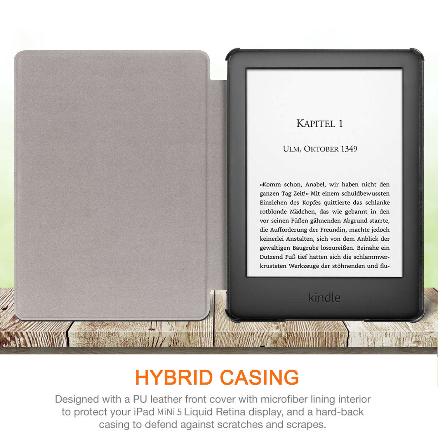 New Amazon Kindle 2019 10th 6" Inch Case Smart Flip Leather Back Slim Cover-Wine Red