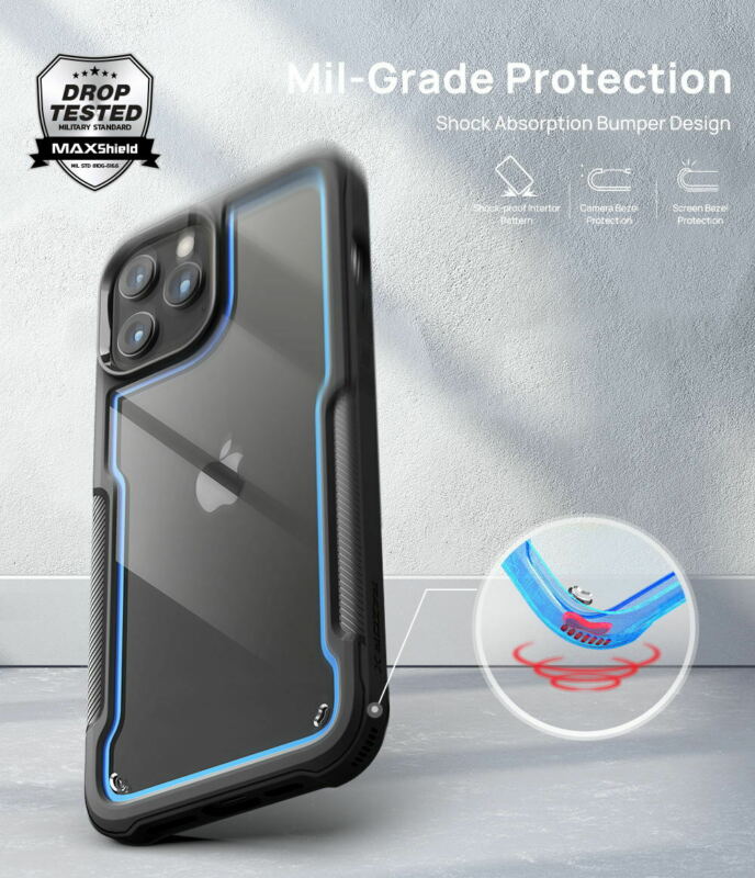 MAXSHIELD For iPhone 12 Pro 6.1“ Case Heavy Duty Shockproof Clear Slim Cover