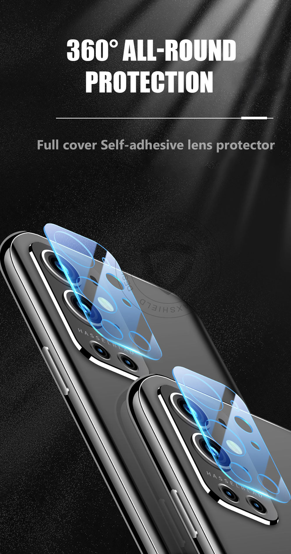 For OnePlus 9 MAXSHIELD Camera Lens Tempered Glass Screen Protector