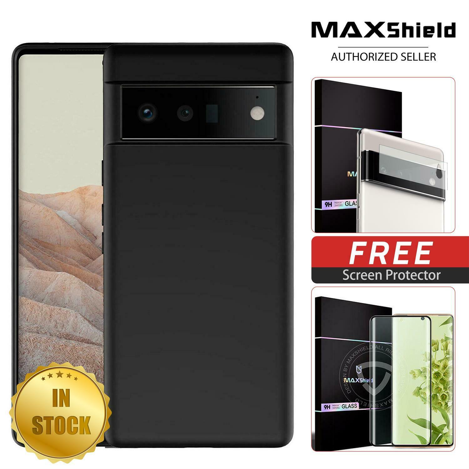 For Google Pixel 6 Pro Case Soft Silicone Clear Cover+Lens Camera Screen Protector