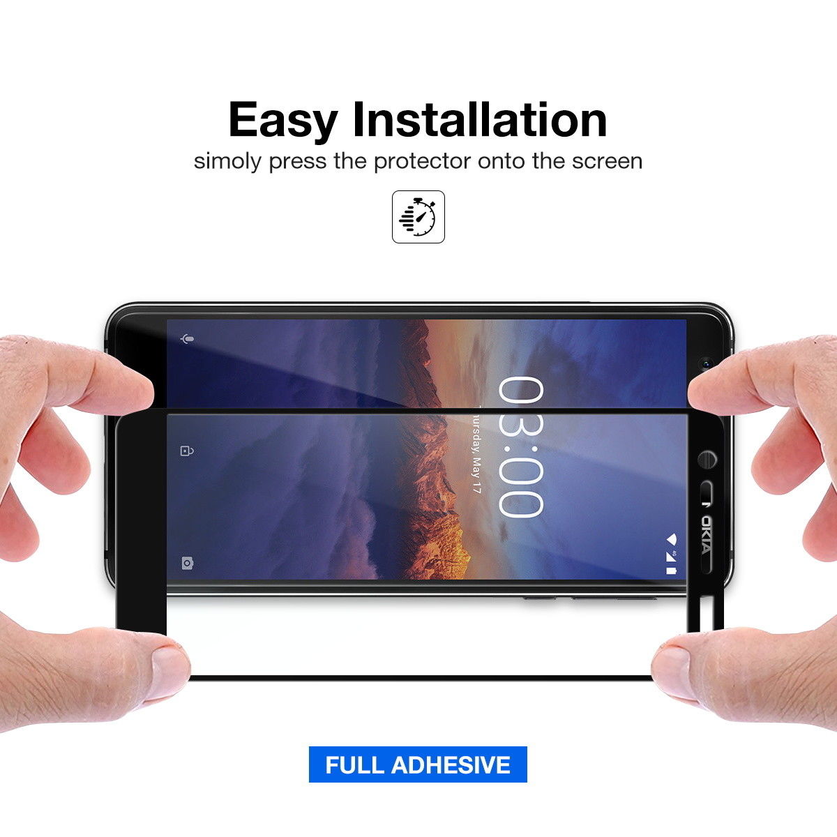 For Nokia 2.2 Full Coverage Tempered Glass Screen Protector