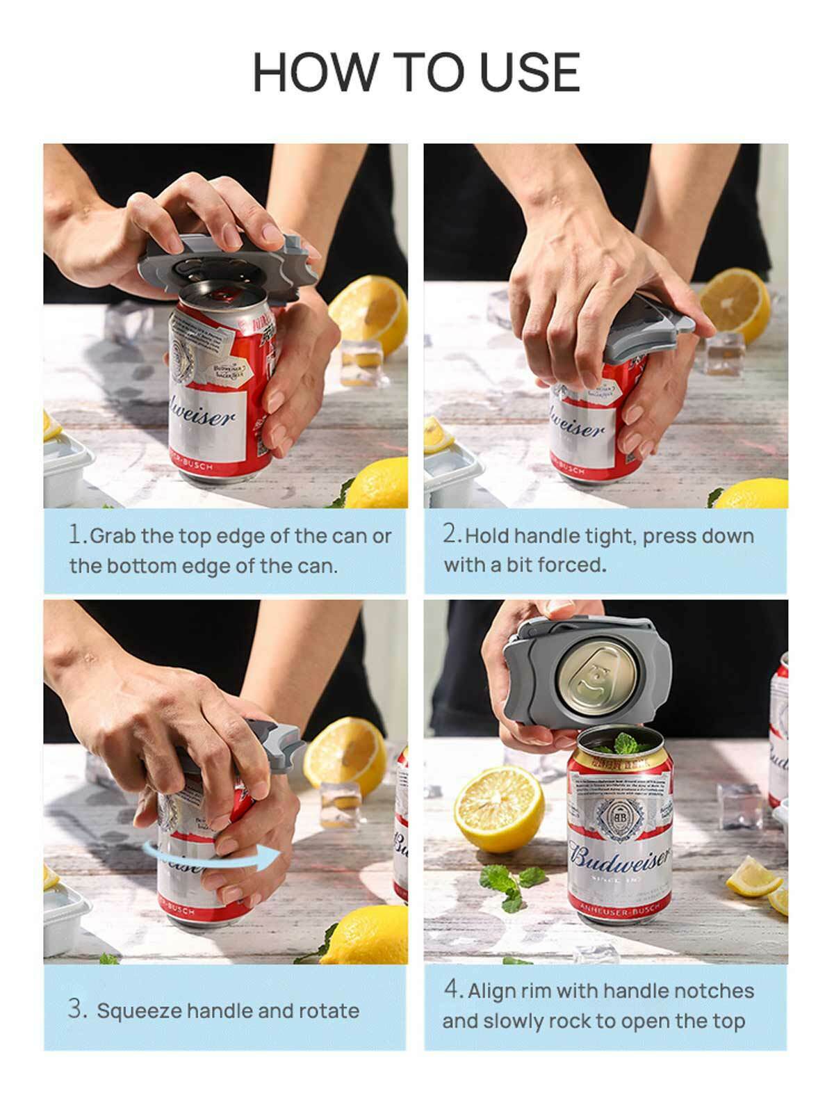 Beer Can Opener Topless Bottle Drink Opened Cola Juice Party Tool Kitchen Jar