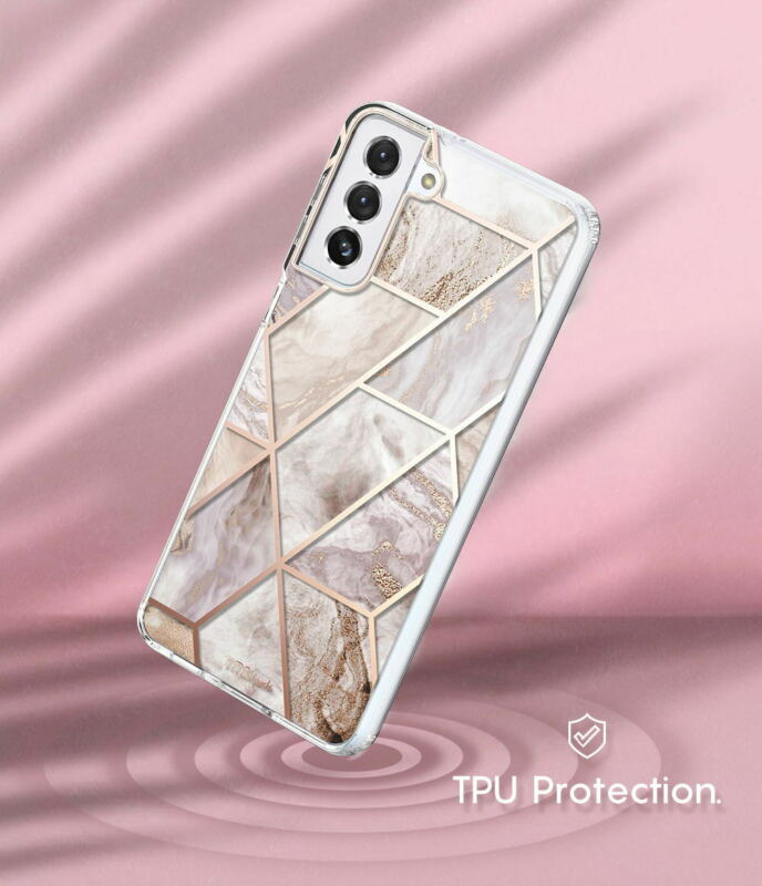 For Samsung Galaxy S21 5G Case Clear Slim Marble Shockproof Cover