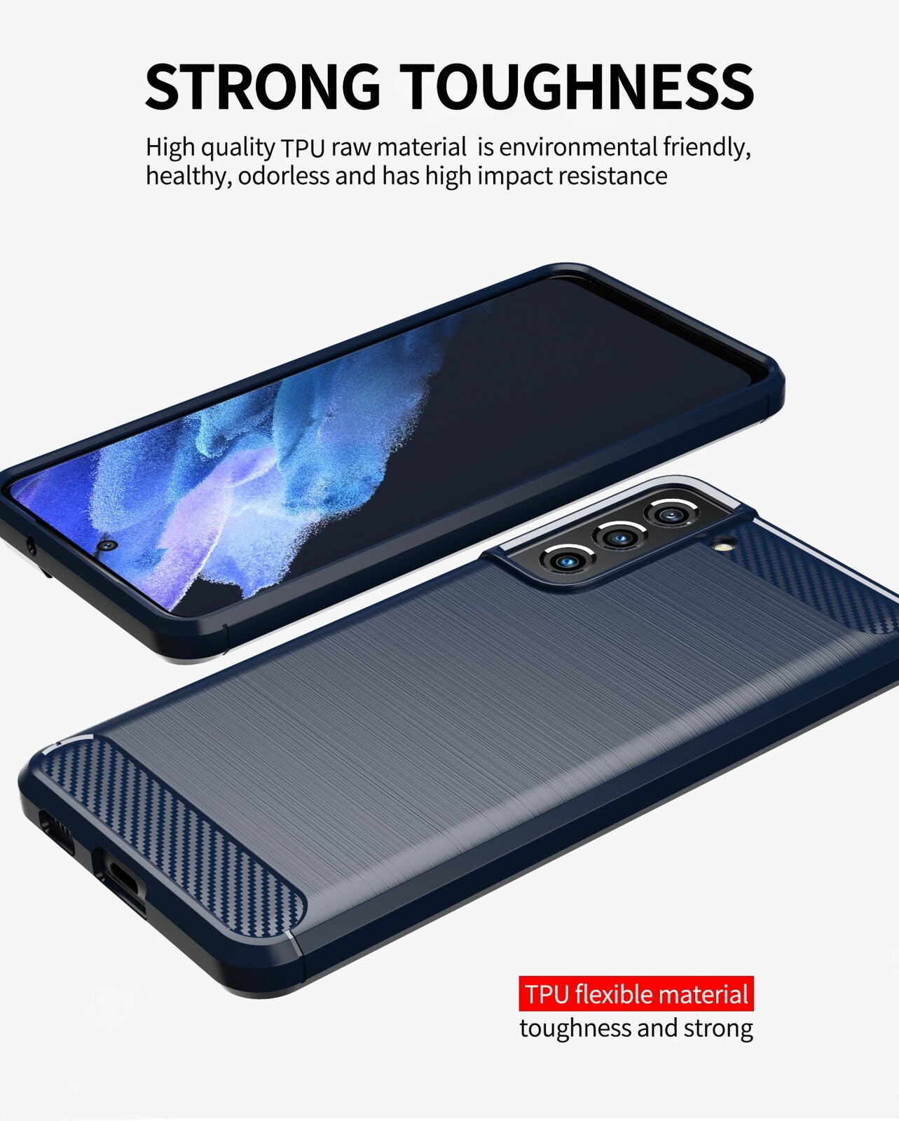 For Samsung Galaxy S21 FE 5G Case Shockproof Rugged Armor Slim Clear Case Cover