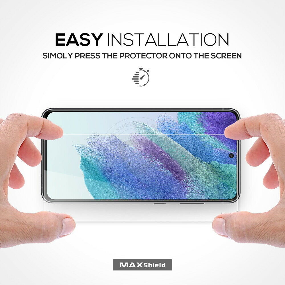 2 Pack For Galaxy S21 FE 5G Tempered Glass Screen Protector+Camera Lens Protector