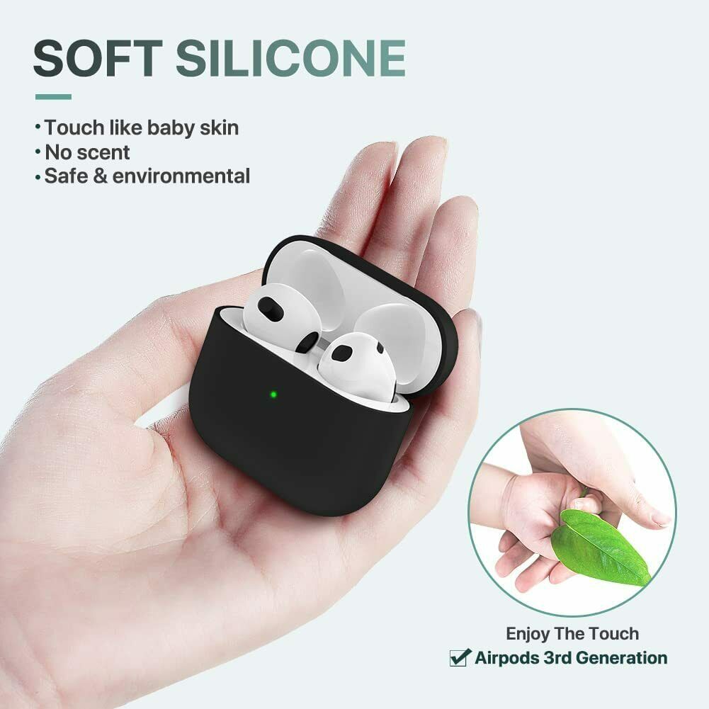 For Airpods 3 Protective Cover 2021 Soft Silicone Shock-absorbing Case Protector