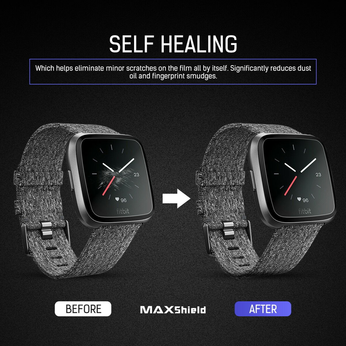 3 Pack For Fitbit Versa 3 2 Screen Protector Full Coverage Flexible Film