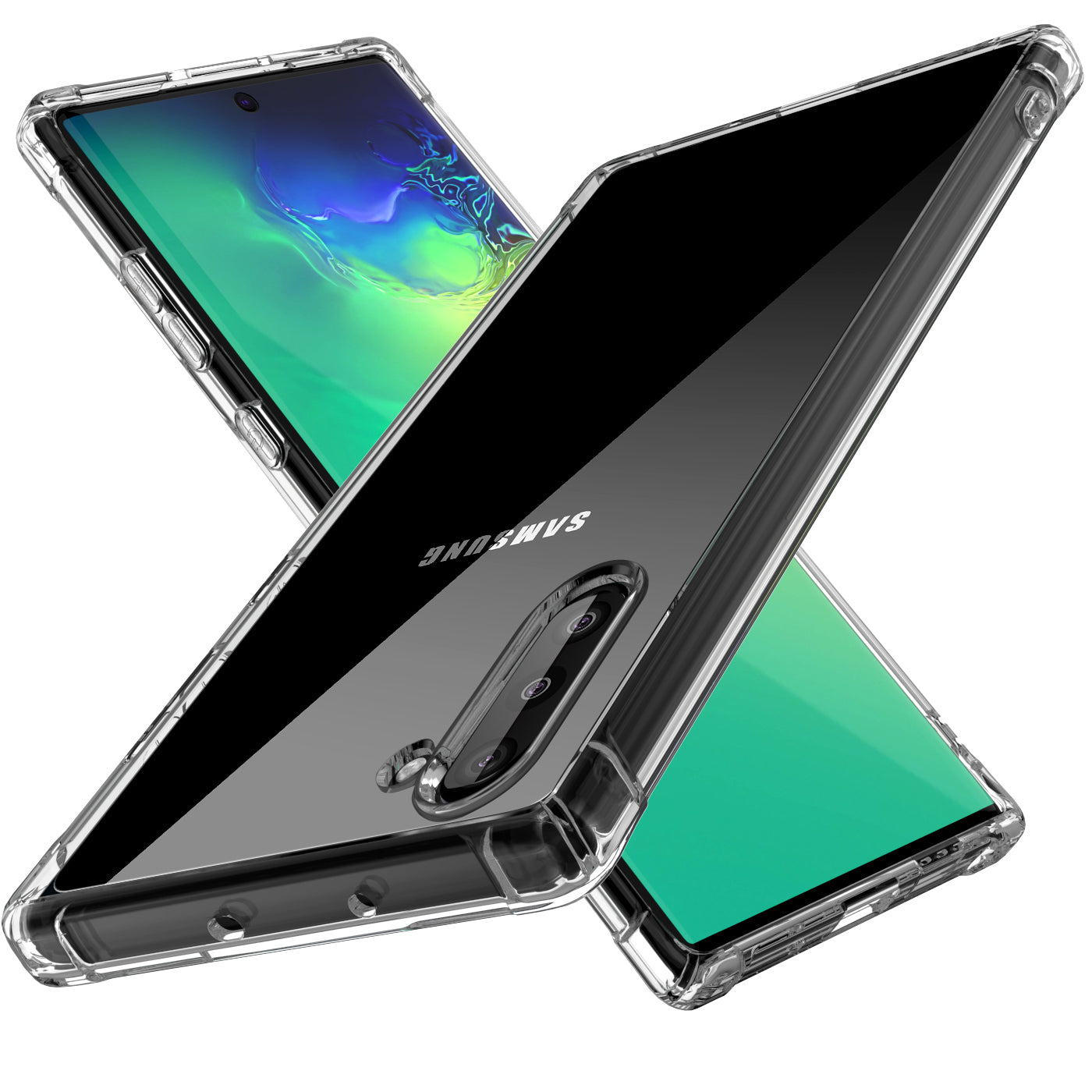 Samsung Galaxy Note 10 Plus Case Clear Heavy Duty Shockproof Slim Cover