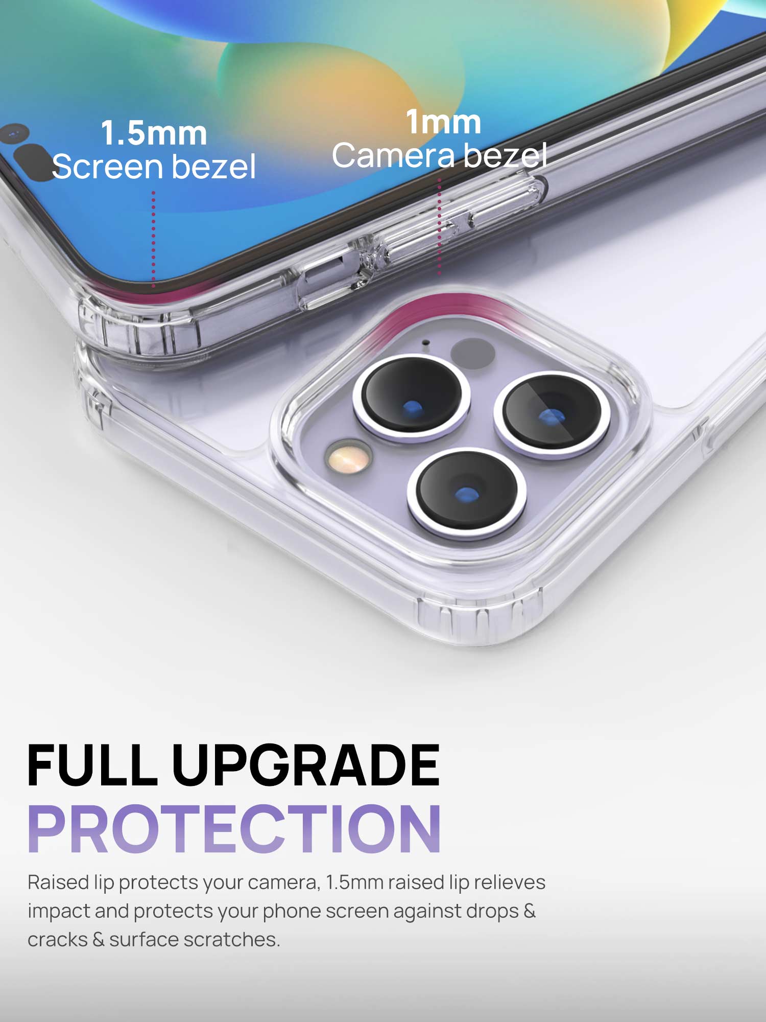 MAXSHIELD For iPhone 14 13  Series Case Shockproof Clear Slim Cover