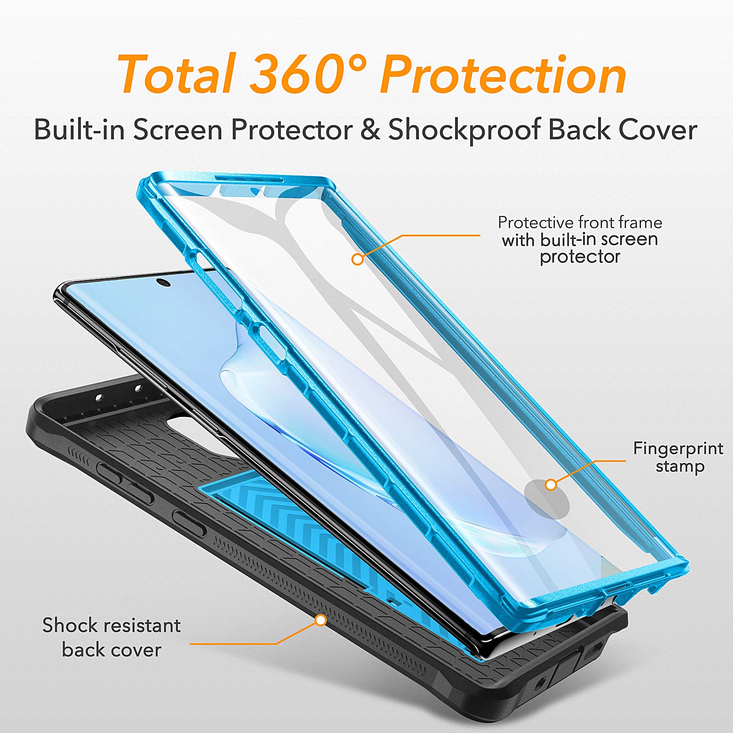 Samsung Galaxy Note 10 HEAVYDUTY Shockproof KickStand Case Cover