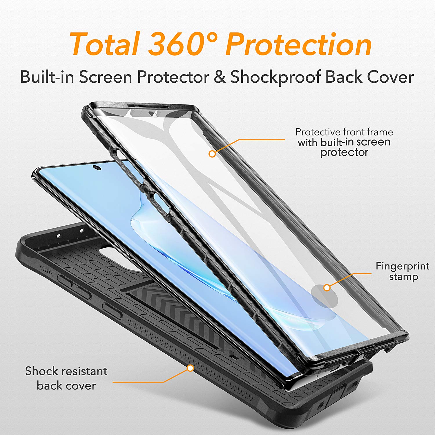 Samsung Galaxy Note 10 HEAVYDUTY Shockproof KickStand Case Cover