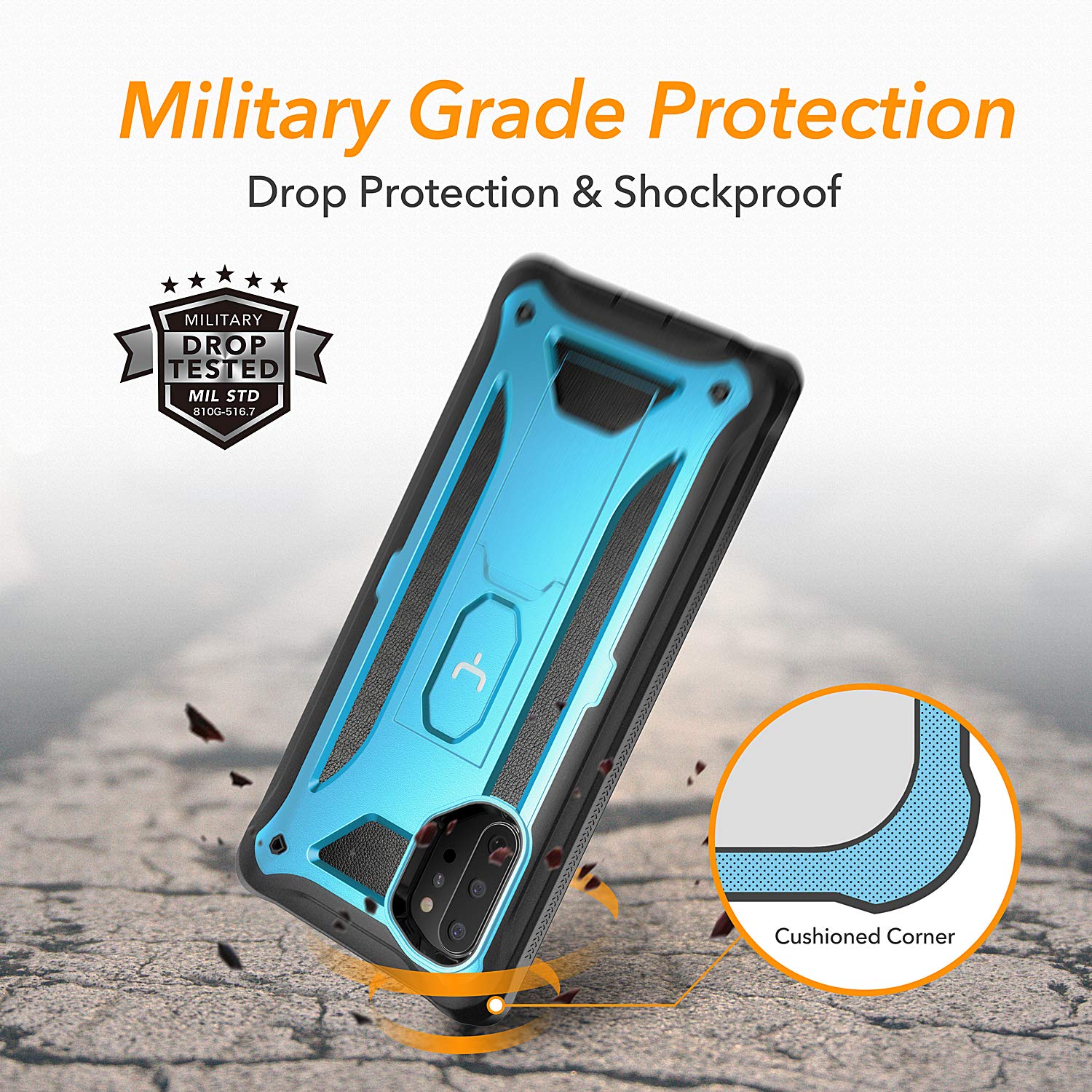 Samsung Galaxy Note 10 HEAVYDUTY Shockproof KickStand Case Cover