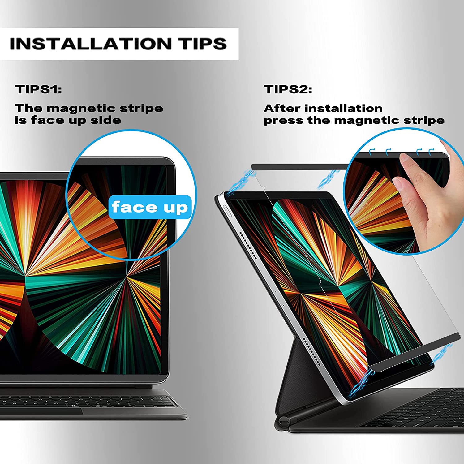 Paper-Like Screen Protector Removable Magnetic F iPad Pro 11 ipad 8 7 Air 4 10.5