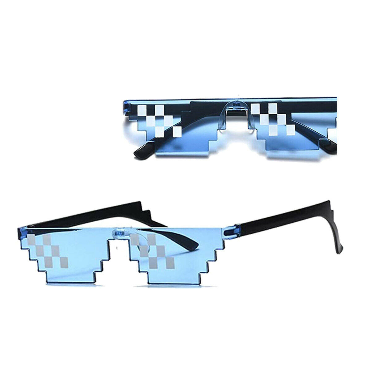 Thug Life Sunglasses With It 8 Bits Pixel Props Mosaic Fashion Goggles Glasses