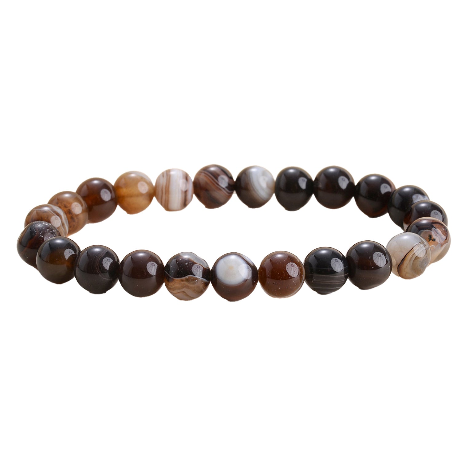 Natural Gemstone Beads Handmade Stretch Crystal Bracelets Healing Stone Reiki