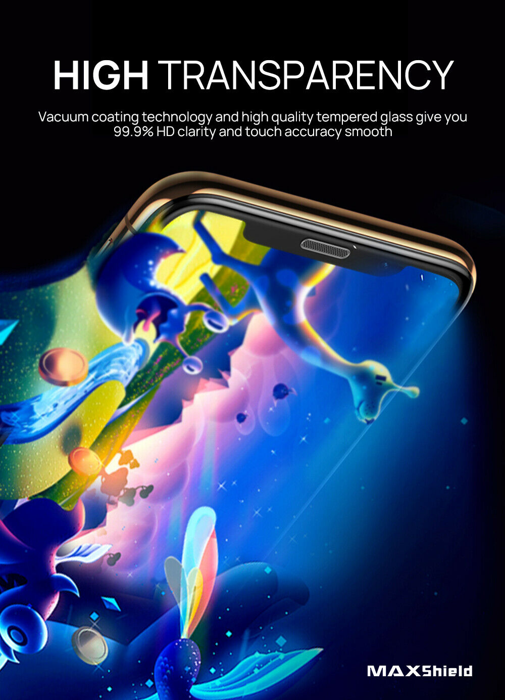 iPhone XI 11 Full Coverage Tempered Glass Screen Protector