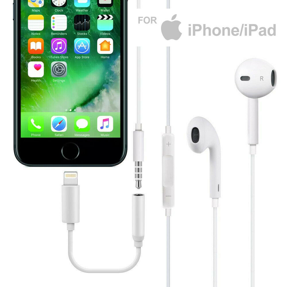 Lightning to 3.5mm AUX Headphone Audio Jack Adapter Cable iPhone7/8/X/XS/Max/ XR