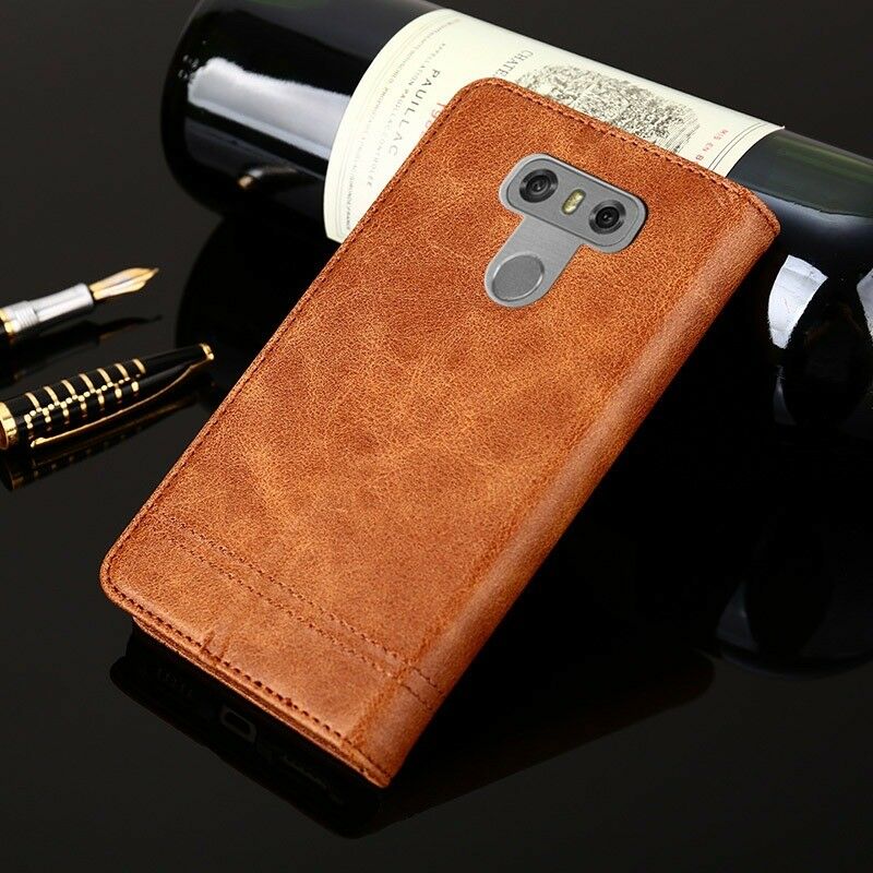 Luxury Leather Wallet case cover for LG G7 ThinQ