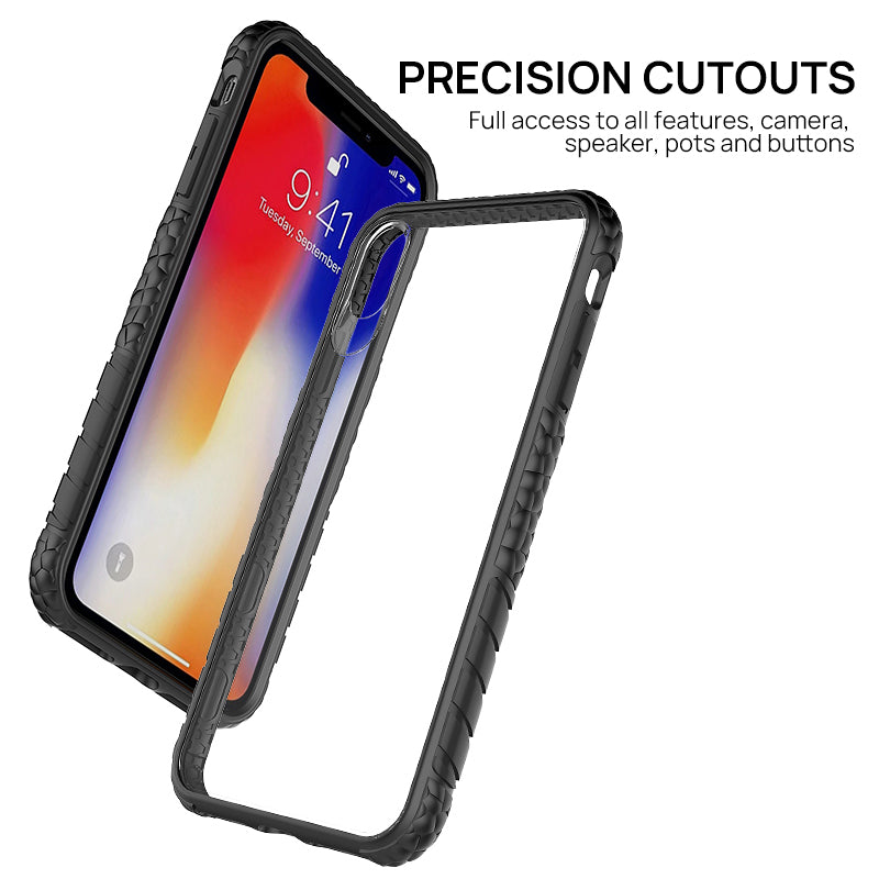 iPhone XR Case, Heavy Duty Shockproof Slim Clear Protection Cover