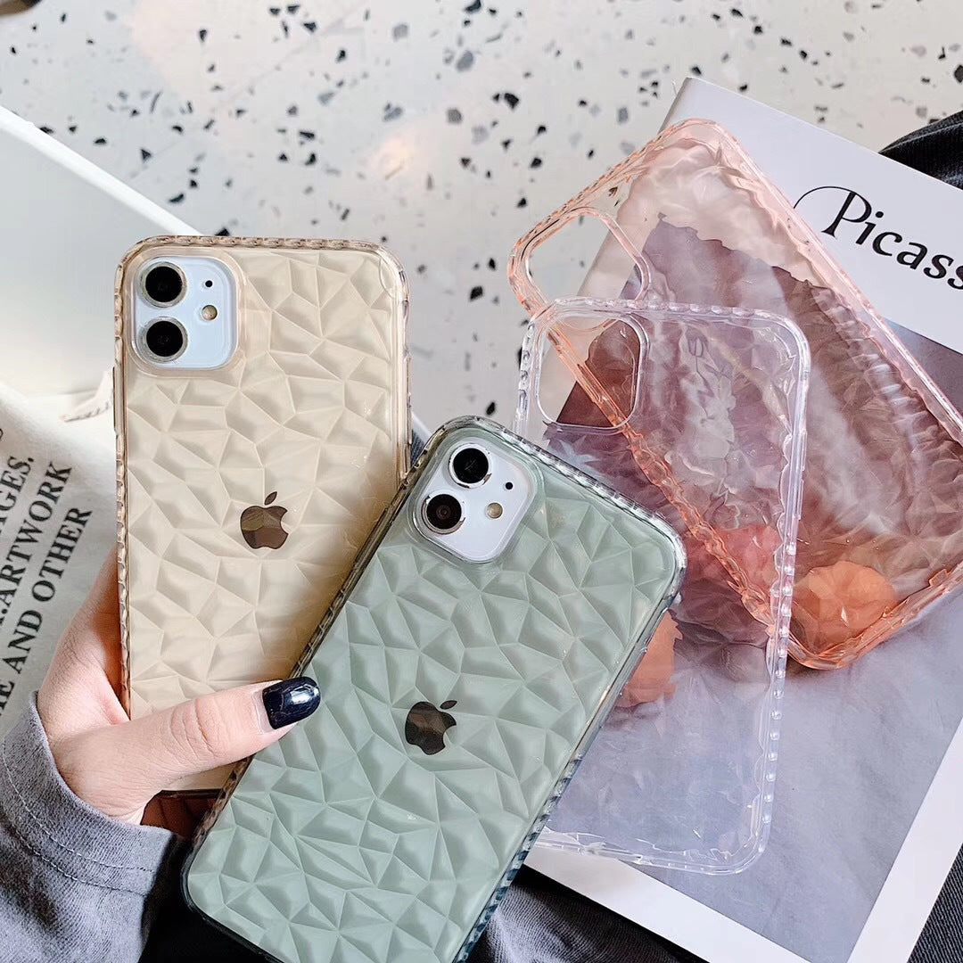 Clear Marble Shockproof Case Glitter Soft Silicone Cover For iPhone 12