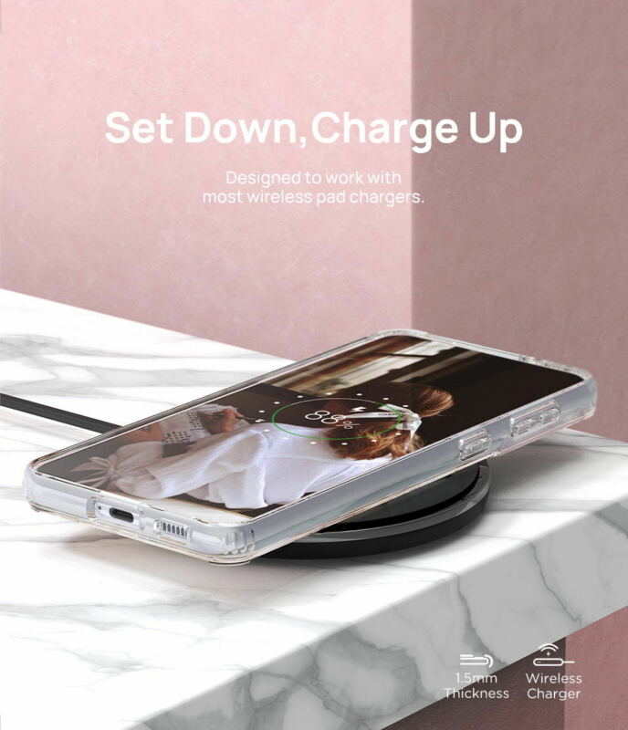 For Samsung Galaxy S21 Plus 5G Case Clear Slim Marble Shockproof Cover